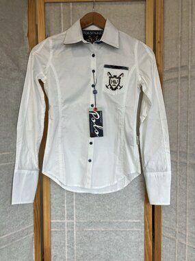 NWT Horseware Ireland Aurore Women’s XXS Competition Dress Shirt White Button Up
